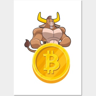 Bullish on Bitcoin Posters and Art